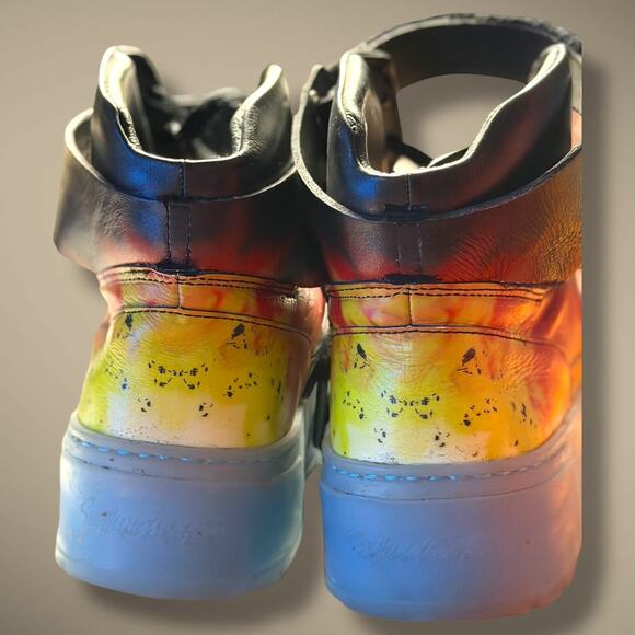 Men's Size 9 SIX HUNDRED FOUR X Def Leppard Limited Edition "Pyromania" Sneakers - Picture 8 of 13